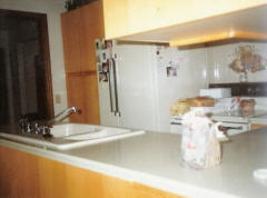 as you can see the Corian counter is just to close to the stove.